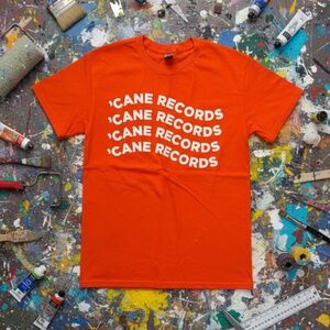 Gildan Cane Records Graphic Tee Orange Regular